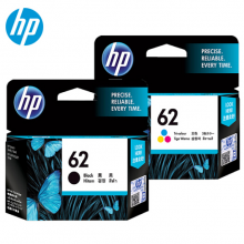 惠普（HP） 62号 墨盒(适用于HPOJ 200/258 移动打印机) 62BK标准容量套装